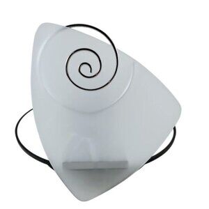 Vintage PartyLite Indulgences Frosted Glass Wall Sconces Spiral Wire Set of 2